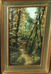 chemin en forêt de Camberlin à la Brocante de la Pointe Minard de Plouézec, près de Paimpol