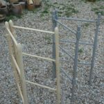 ancien porte serviettes pliant à la Brocante de la Pointe Minard de Plouézec, près de Paimpol