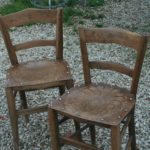 chaises de bistrot Luterma à la Brocante de la Pointe Minard de Plouézec, près de Paimpol