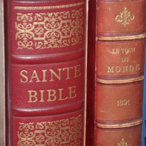 la Sainte Bible du chanoine Crampon 1961 à la Brocante de la Pointe Minard de Plouézec, près de Paimpol