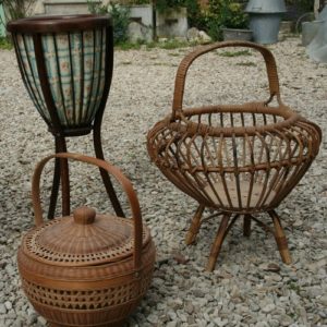 travailleuse panier à ouvrage à la Brocante de la Pointe Minard de Plouézec, près de Paimpol