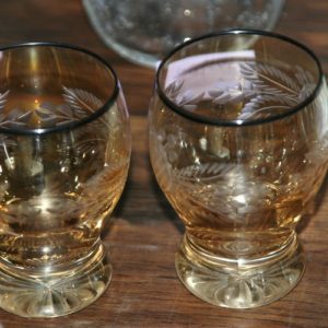 verres gravés années 30