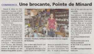 La Presse d'Armor août 2020 Brocante de la Pointe Minard à Plouézec, près de Paimpol